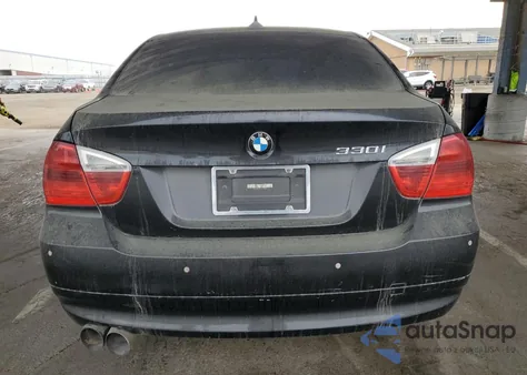 2006 BMW 330 I z USA, uszkodzony, nr VIN WBAVB33516KS38250